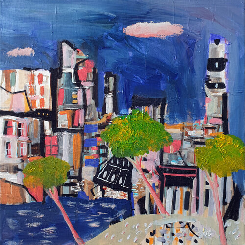 Ville 789 di Philippe Abril, Pittura in vendita su Singulart