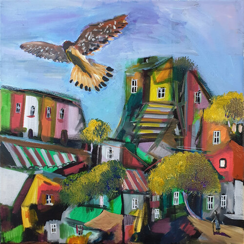 Ville 788 di Philippe Abril, Pittura in vendita su Singulart