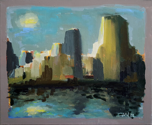 Buildings van Philippe Abril, Schilderij te koop op Singulart