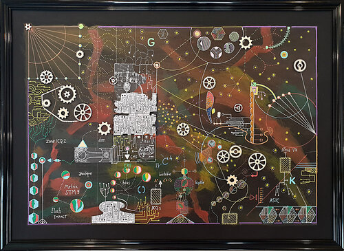 Time explorer model II di Philippe Abril, Pittura in vendita su Singulart