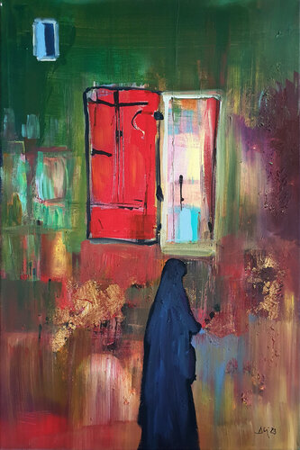 Volet rouge de Philippe Abril, Pintura a la venta en Singulart