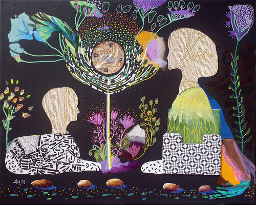 Dialogues par Philippe Abril, Peinture en vente sur Singulart