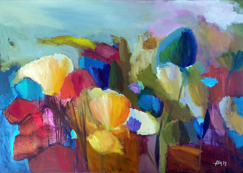 Paysage fleurs Philippe Abril