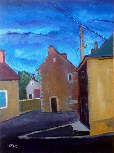 Mareuil-sur-Arnon by Philippe Abril, Painting for Sale on Singulart