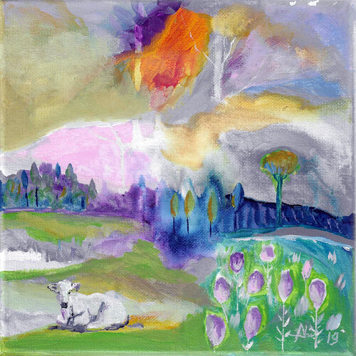 Rêveuse... van Philippe Abril, Schilderij te koop op Singulart