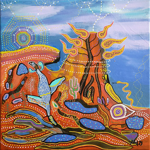 Underground mystères van Philippe Abril, Schilderij te koop op Singulart