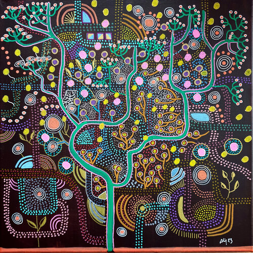 Arbre de vie mécanique di Philippe Abril, Pittura in vendita su Singulart
