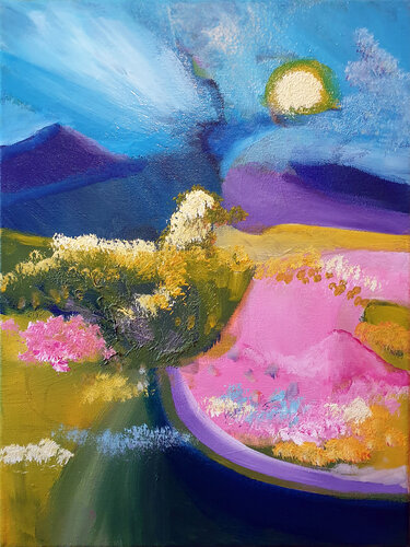 Allegro des couleurs di Philippe Abril, Pittura in vendita su Singulart