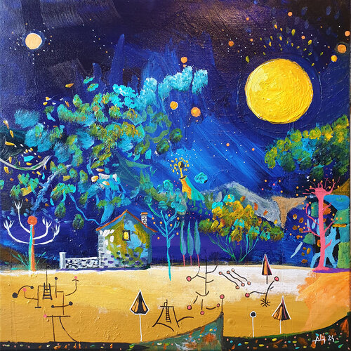 Les nuits du jardin di Philippe Abril, Pittura in vendita su Singulart