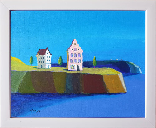 Iles mythologiques (III) di Philippe Abril, Pittura in vendita su Singulart