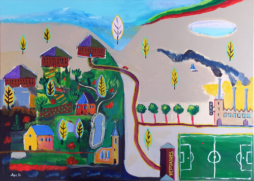 Partout, les arbres di Philippe Abril, Pittura in vendita su Singulart