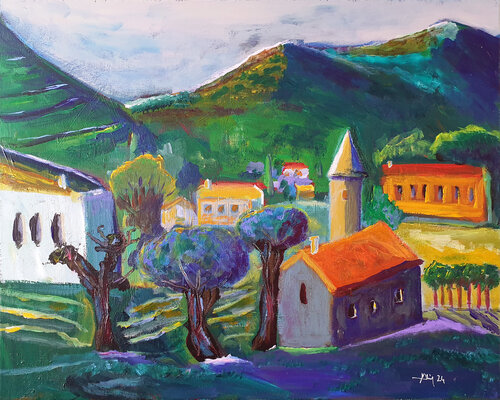 Trois mûriers di Philippe Abril, Pittura in vendita su Singulart