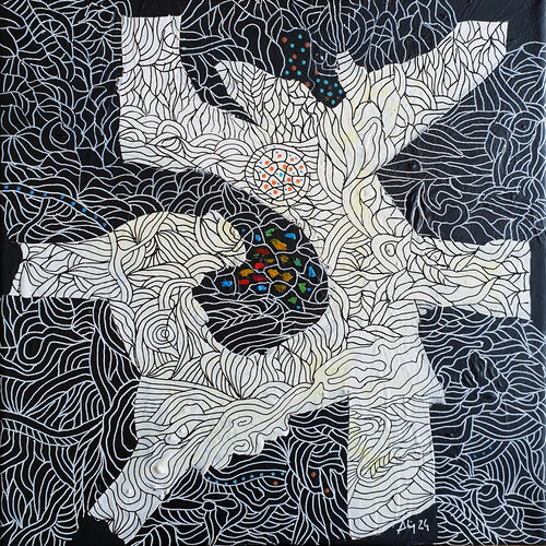 Un arbre à idées van Philippe Abril, Schilderij te koop op Singulart