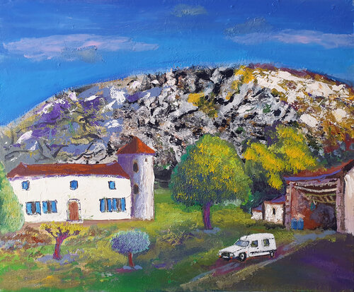Les Baux de Provence par Philippe Abril, Peinture en vente sur Singulart
