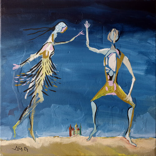 Danseurs No II von Philippe Abril, Malerei kaufen auf Singulart