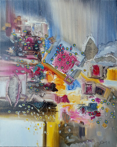 Gris bleu rose von Philippe Abril, Malerei kaufen auf Singulart