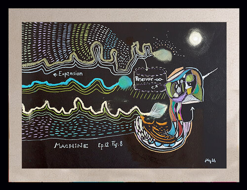 Machine licorne e.p. 12 di Philippe Abril, Pittura in vendita su Singulart