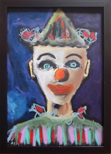 Clown d'espérance di Philippe Abril, Pittura in vendita su Singulart