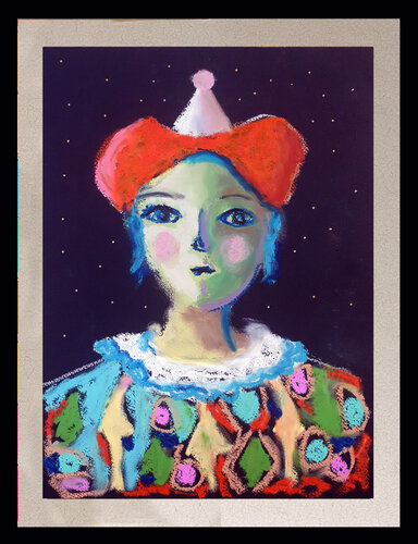 Acrobate et clown di Philippe Abril, Pittura in vendita su Singulart