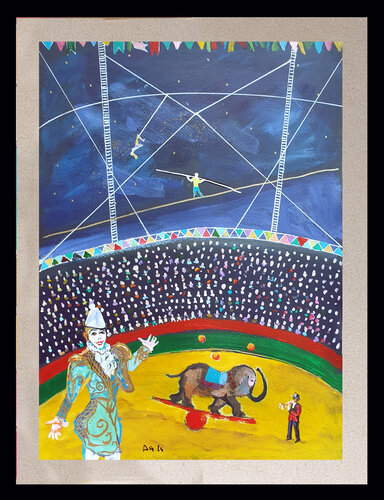 La piste by Philippe Abril, Painting for Sale on Singulart