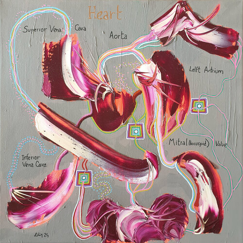 Eclats de cœur by Philippe Abril, Painting for Sale on Singulart