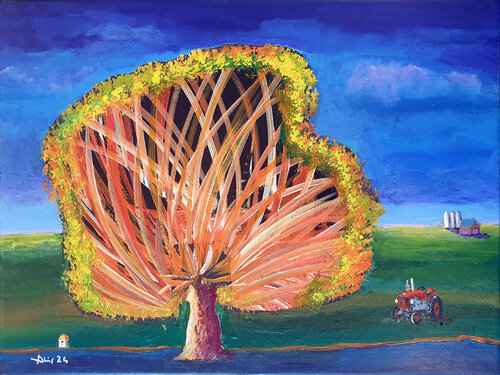 Grand arbre de Philippe Abril, Pintura a la venta en Singulart