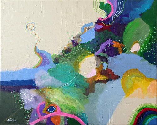 Paysage au repos by Philippe Abril, Painting for Sale on Singulart