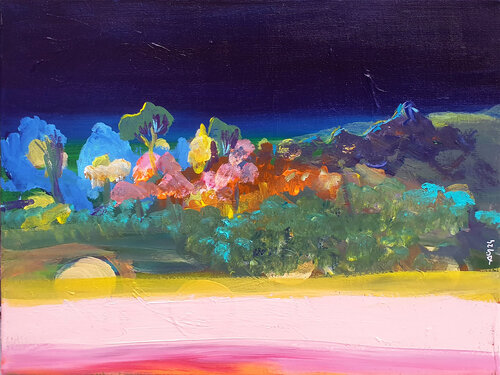 Nuit du Berry van Philippe Abril, Schilderij te koop op Singulart