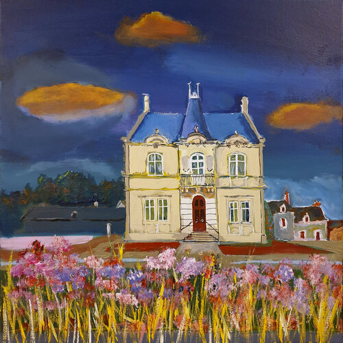 Mairie du village von Philippe Abril, Malerei kaufen auf Singulart