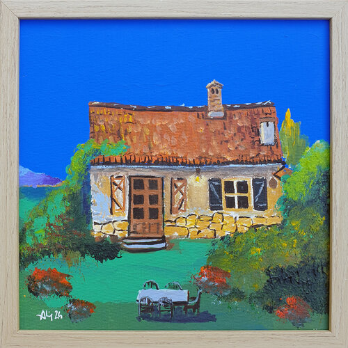 Maison numéro 6 by Philippe Abril, Painting for Sale on Singulart