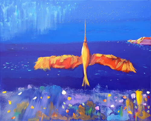 Métaphysique des iles colibri von Philippe Abril, Malerei kaufen auf Singulart