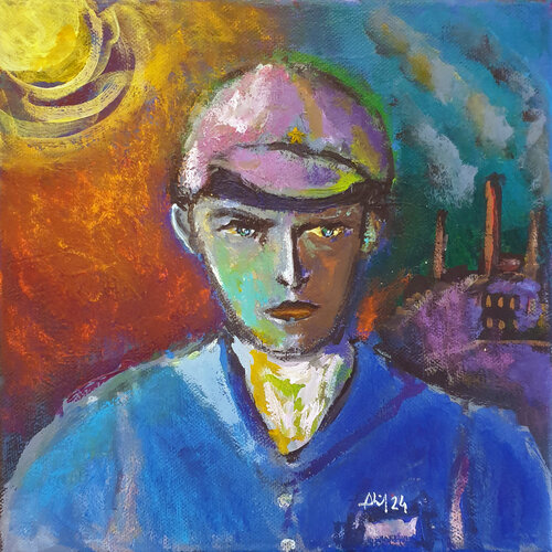 Ouvrier allemand di Philippe Abril, Pittura in vendita su Singulart