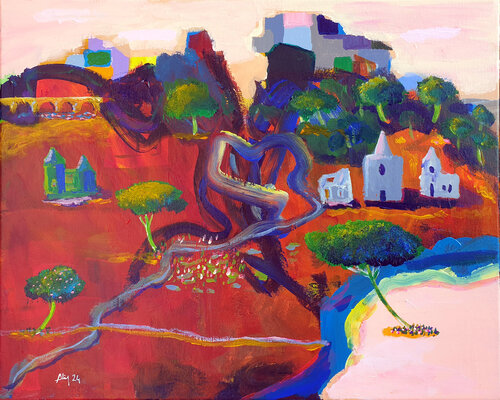 Paysage orange Philippe Abril