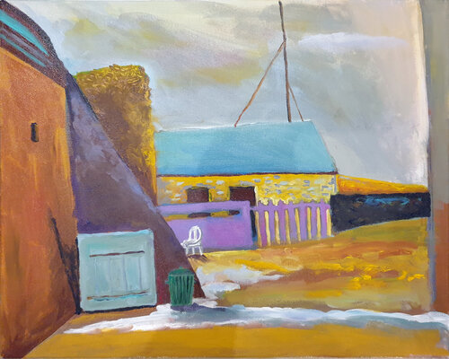 Dans la cour van Philippe Abril, Schilderij te koop op Singulart