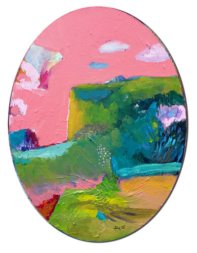 Ciel saumon by Philippe Abril, Painting for Sale on Singulart