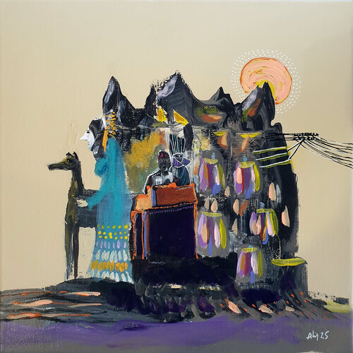 America is waiting di Philippe Abril, Pittura in vendita su Singulart
