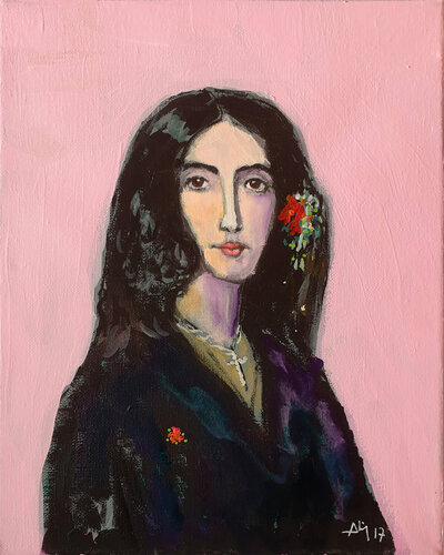 Amantine Aurore Lucile Dupin de Francueil by Philippe Abril, 회화 for Sale on Singulart