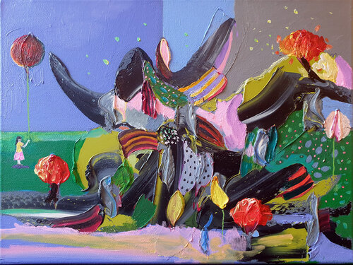 Temple des mystères par Philippe Abril, Peinture en vente sur Singulart