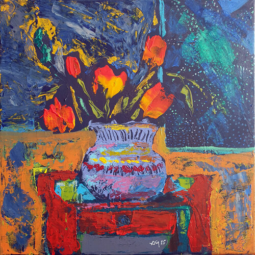 Tulipes van Philippe Abril, Schilderij te koop op Singulart