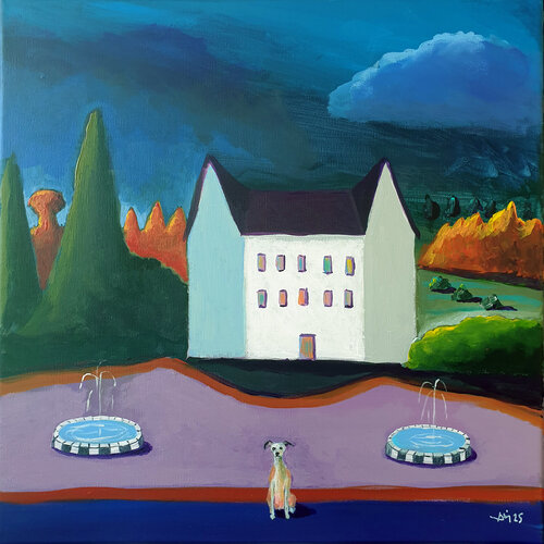 Chez Vyckie di Philippe Abril, Pittura in vendita su Singulart
