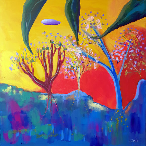 Plantes magiques di Philippe Abril, Pittura in vendita su Singulart