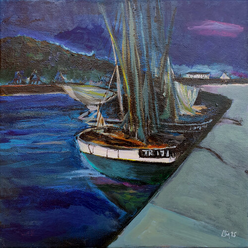 Petit port van Philippe Abril, Schilderij te koop op Singulart