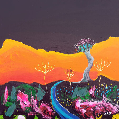 Granit rose by Philippe Abril, Painting for Sale on Singulart