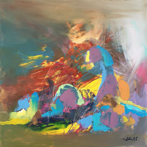 Oulan-Bator van Philippe Abril, Schilderij te koop op Singulart