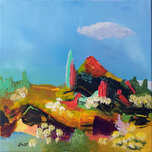 Pic du loup di Philippe Abril, Pittura in vendita su Singulart