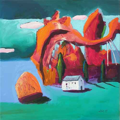 Rêve turquoise di Philippe Abril, Pittura in vendita su Singulart