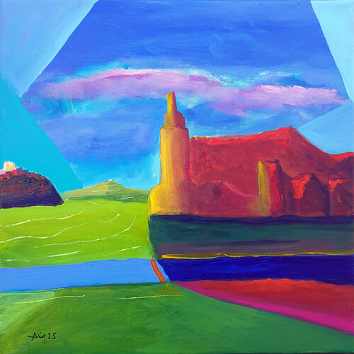Théâtre paysage No II von Philippe Abril, Malerei kaufen auf Singulart