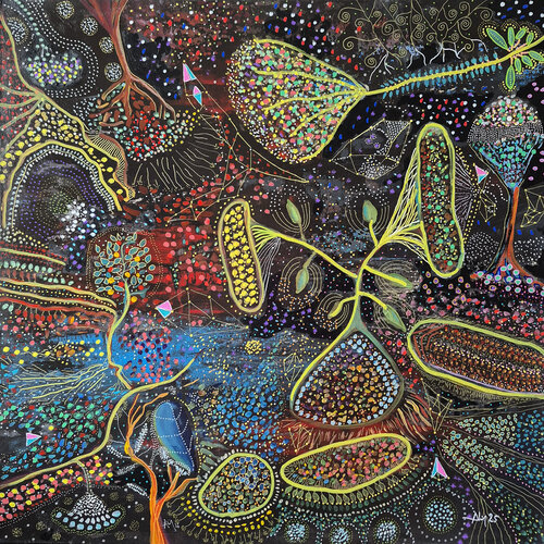And the Gods made love de Philippe Abril, Pintura a la venta en Singulart