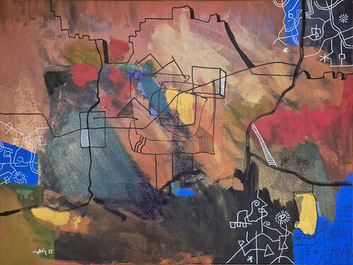 Citadelle des signes di Philippe Abril, Pittura in vendita su Singulart