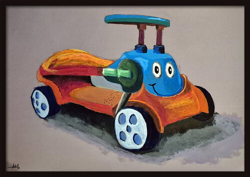 Petit porteur von Philippe Abril, Malerei kaufen auf Singulart